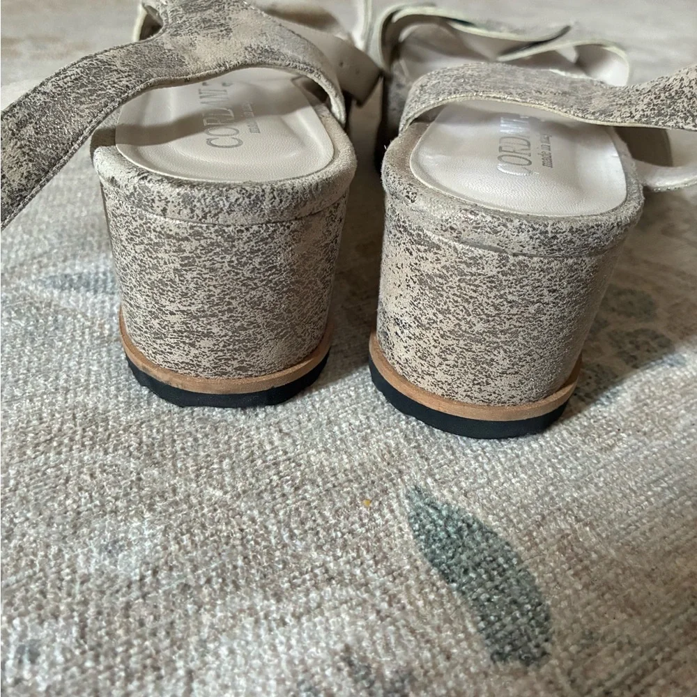 Cordani Made In Italy Suede Platform Sandals Size 41